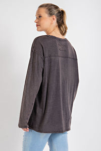 Mineral Washed Long Sleeve