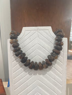 Brown Marble Bead Necklace