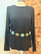 Oval Turquoise & Concho Belt