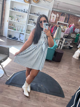 Load image into Gallery viewer, Skies Are Blue Mini Dress
