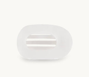 Coconut White Small Flat Round Clip