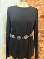 Stone Accent Concho Link Belt