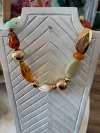 Mixed Marble Bead Necklace