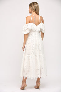 Who Is She Eyelet Dress