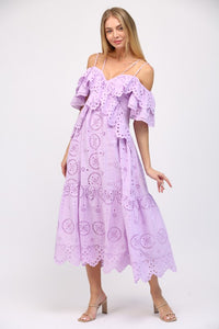 Who Is She Eyelet Dress