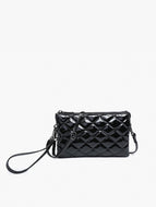 Riley High Gloss Quilted Crossbody
