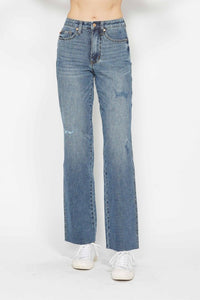 Judy Blue Tummy Control Raw Hem Jean