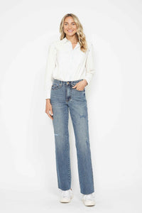 Judy Blue Tummy Control Raw Hem Jean