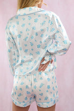 Load image into Gallery viewer, Something Blue Satin Pajama Set
