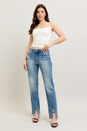 Judy Blue Front Seam & Slit Straight Jean