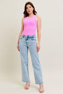 Judy Blue HW Stone Wash Straight Fit Jean