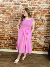 Load image into Gallery viewer, Love Me Tender Smocked Sun Dress
