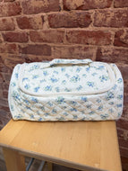 Blue Floral Cosmetic Case