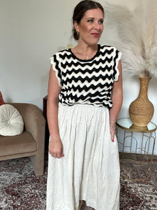 Magazine Striped Top
