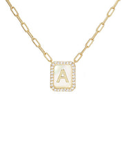 Load image into Gallery viewer, Shadow Box Initial Necklace
