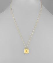 Load image into Gallery viewer, Rectangle Initial Necklace
