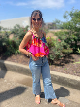 Load image into Gallery viewer, Floral Frenzy Braided Strap Top
