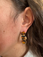Tortoise Hoop Earrings