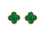 Sparkly Clover Earrings