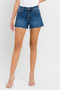 Rebecca Dark Denim High Rise Shorts