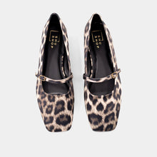 Load image into Gallery viewer, Adele Leopard Satin Shoe
