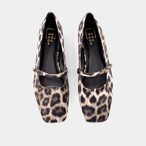 Adele Leopard Satin Shoe