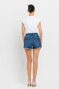 Rebecca Dark Denim High Rise Shorts