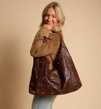 Load image into Gallery viewer, Lindsey Studded Leather Tote
