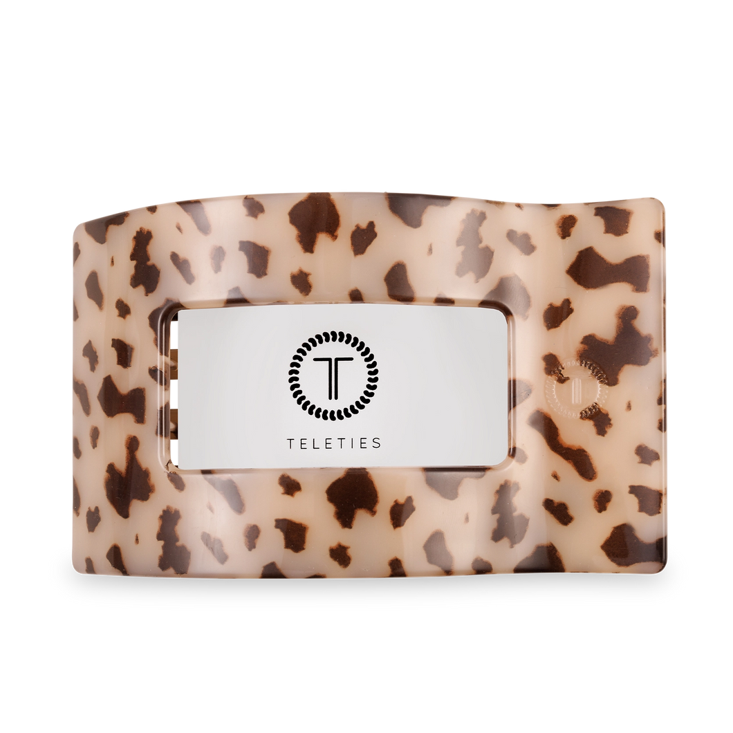 Blonde Tortoise Large Flat Rectangle Hair Clip