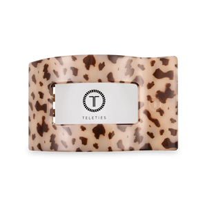 Blonde Tortoise Medium Flat Rectangle Hair Clip