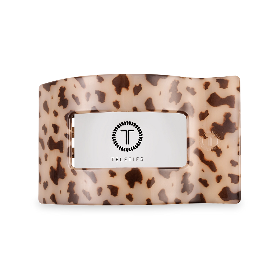 Blonde Tortoise Medium Flat Rectangle Hair Clip