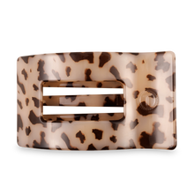 Load image into Gallery viewer, Blonde Tortoise Large Flat Rectangle Hair Clip
