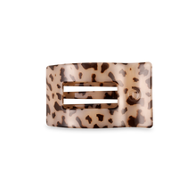 Load image into Gallery viewer, Blonde Tortoise Small Flat Rectangle Hair Clip
