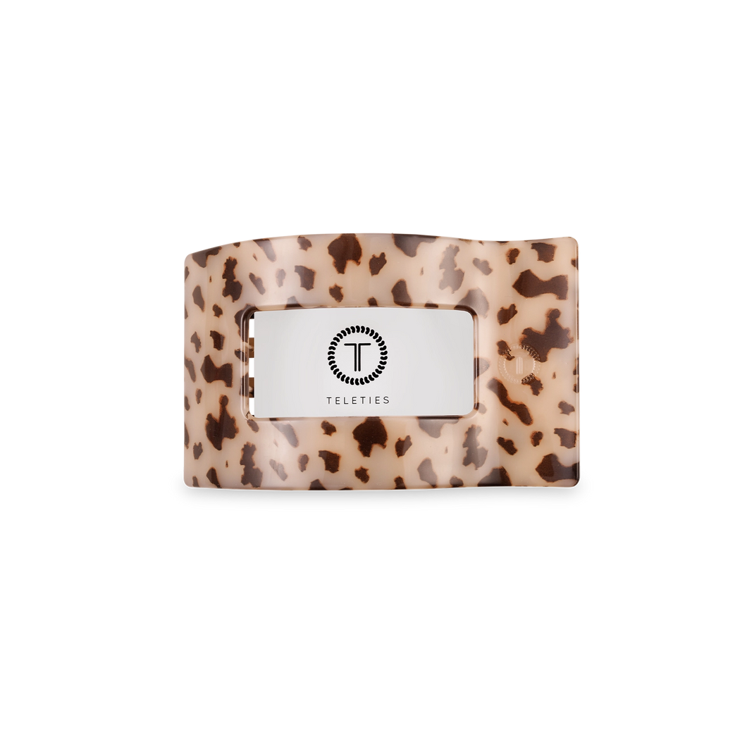 Blonde Tortoise Small Flat Rectangle Hair Clip