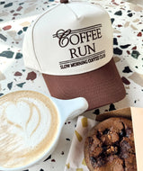Slow Morning Coffee Run Trucker Hat