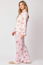 Load image into Gallery viewer, Dancing Sugarplums Satin Pajama Set
