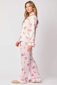 Dancing Sugarplums Satin Pajama Set