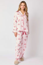 Load image into Gallery viewer, Dancing Sugarplums Satin Pajama Set
