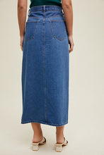 Load image into Gallery viewer, Take the Long Way Home Denim Skirt
