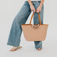 Tiffany Woven Organizer Tote Bag