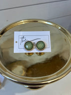 Round Stone Earrings