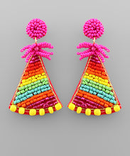Load image into Gallery viewer, Birthday Hat Bead Earrings
