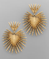 Heart Spike Earrings