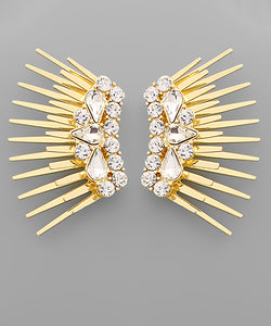 Diamond Spike Earrings