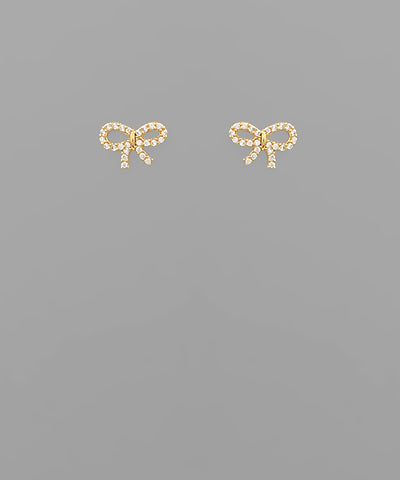 Crystal Ribbon Earrings