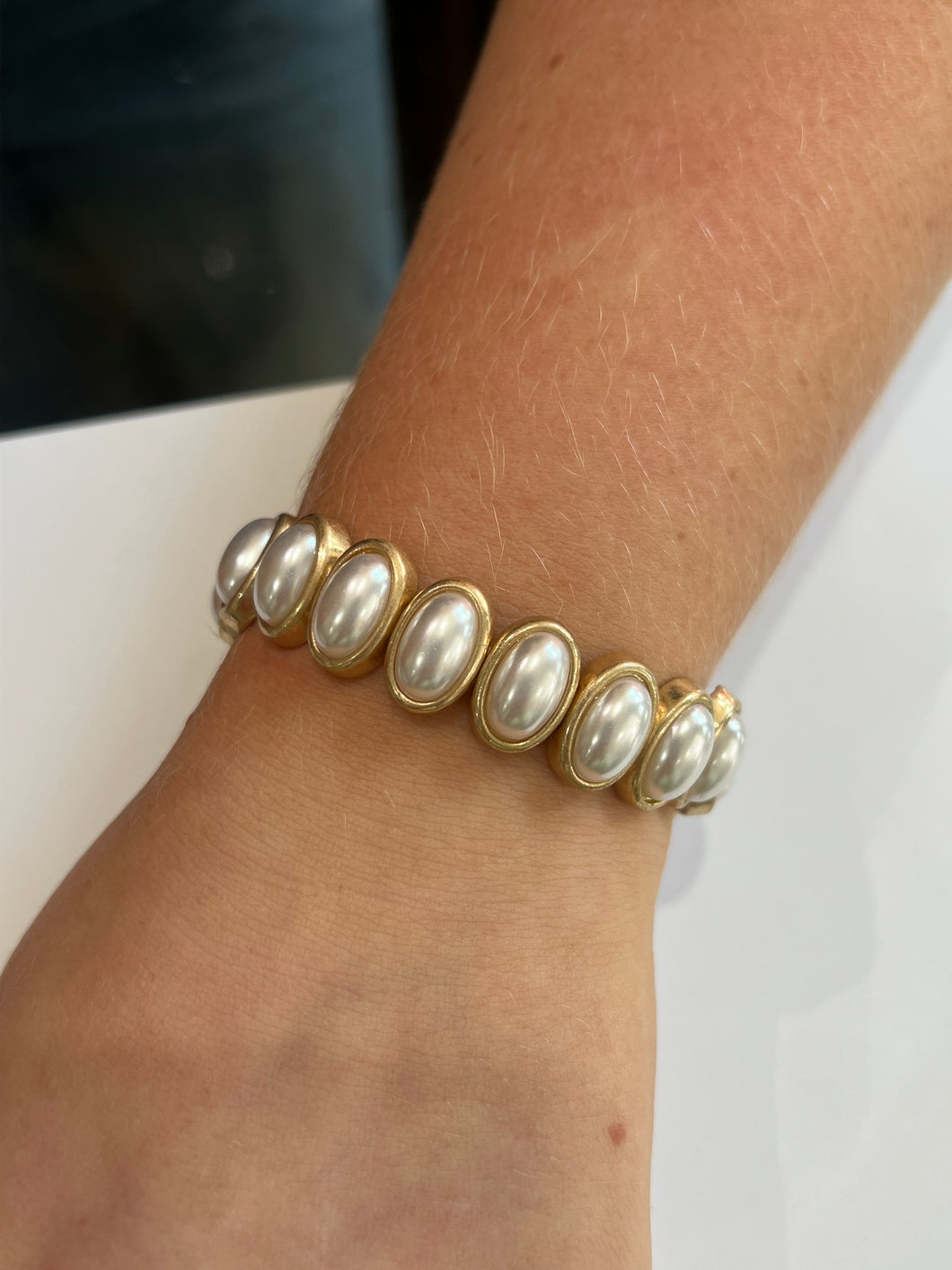 Linked Pearl Bracelet