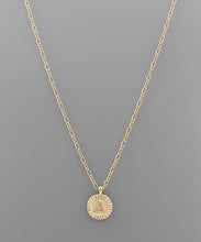 Load image into Gallery viewer, Circle Initial Necklace
