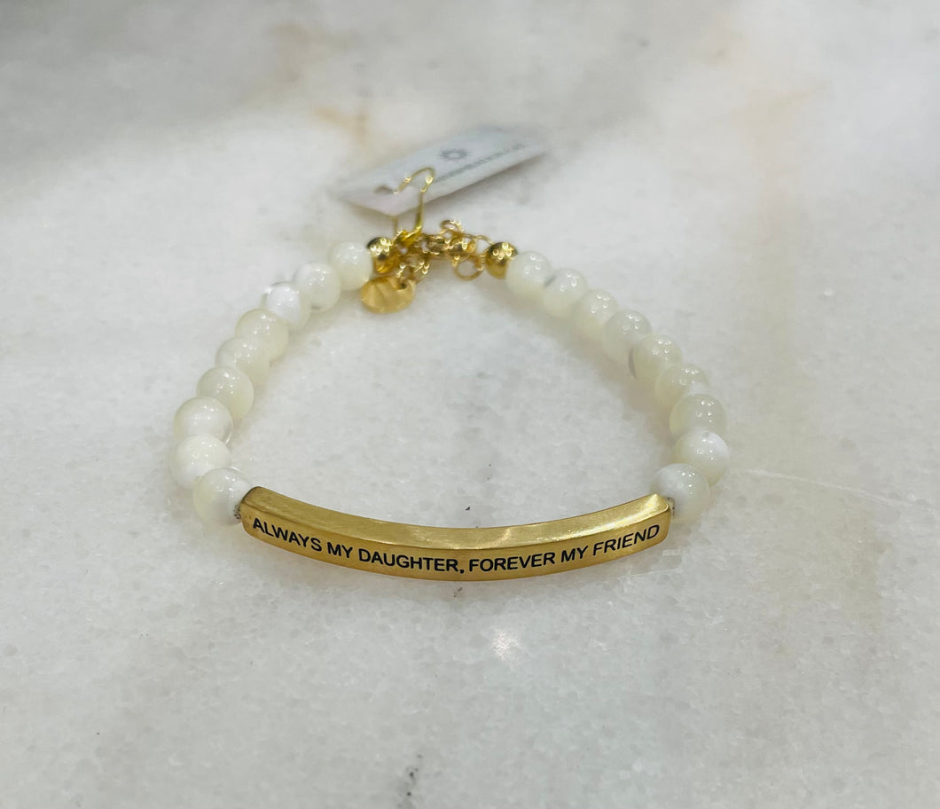 Always My Daughter MOP Bracelet