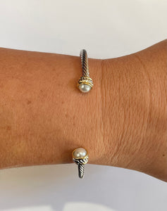 Dainty Cable Wire Cuff Bracelet