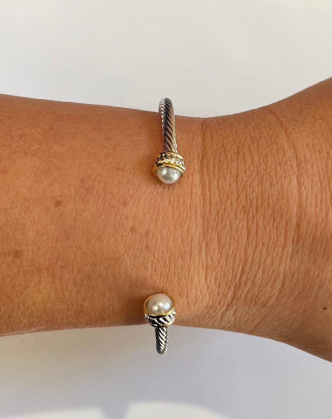 Dainty Cable Wire Cuff Bracelet